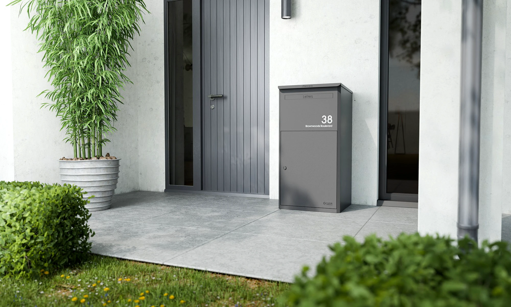 Brooklyn XL Lifestyle Modern House Grey A