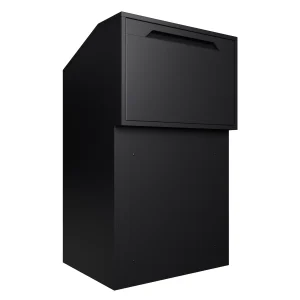 Chelsea Hochleistungs-Paketbox mit Schloss, geeignet für Tor-, Zaun- und Wandmontage - Schwarz