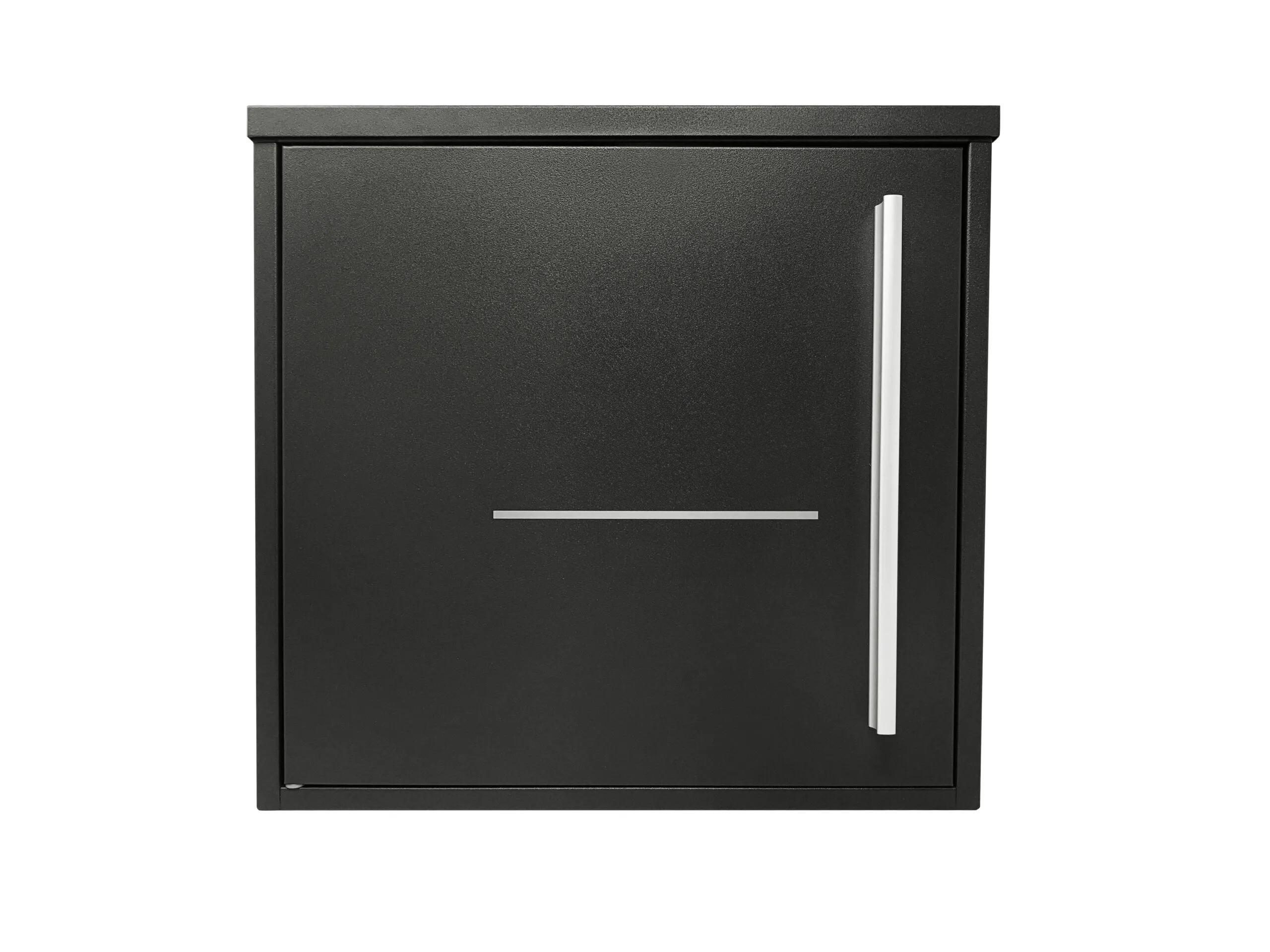 Milan Personalised Modern Wall Mounted Letterbox - Black