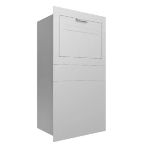 Monaco White Paket- & Briefkasten – Zaun/Mauer