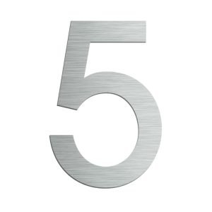 Selbstklebende Hausnummern (50 mm – Edelstahl)