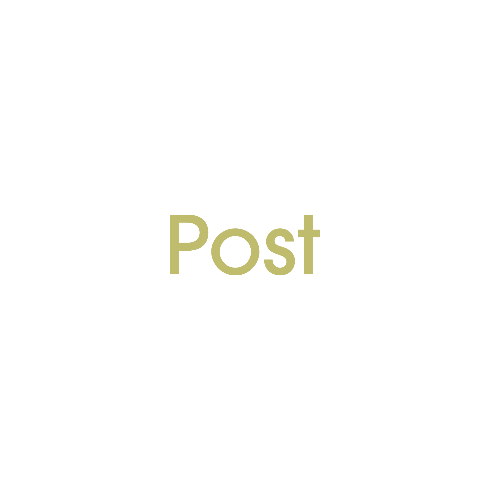 D8 - Post Decal Sticker in gold
