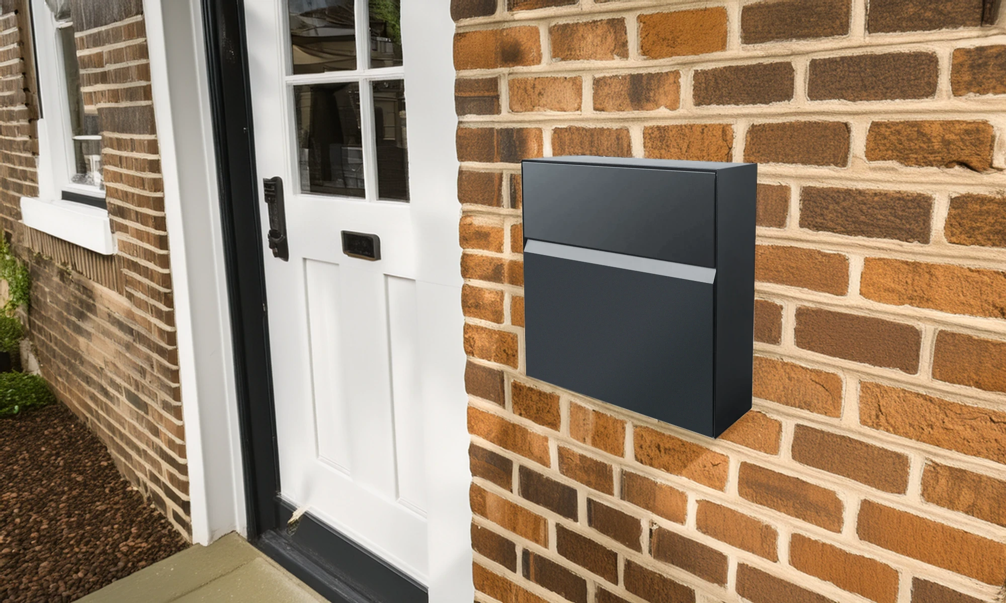 Manilla Wall Mounted Letterbox - Anthracite