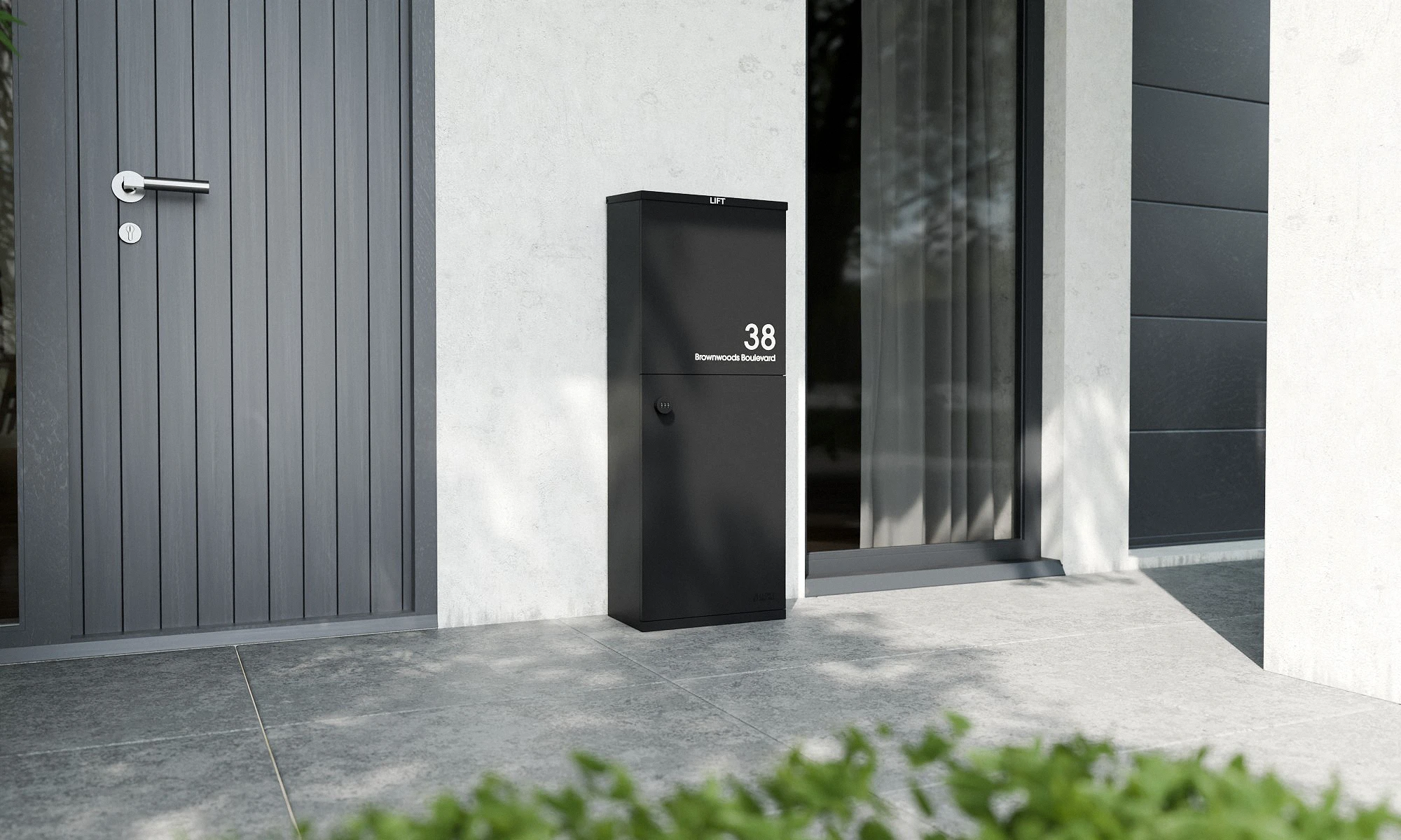 Oslo Lifestyle Modern House Door Front Black B