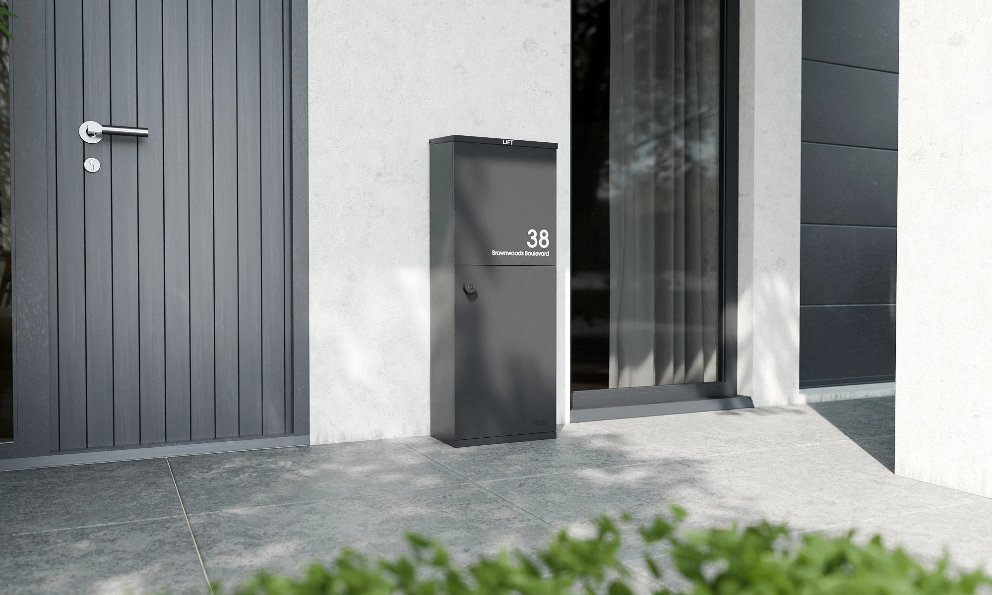Oslo Lifestyle Modern House Door Front Grey B