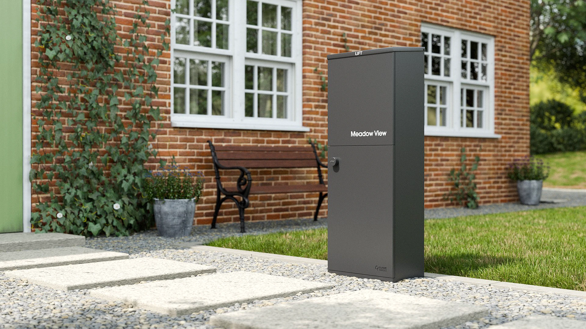 Oslo Lifestyle Rural House Door Front Grey A