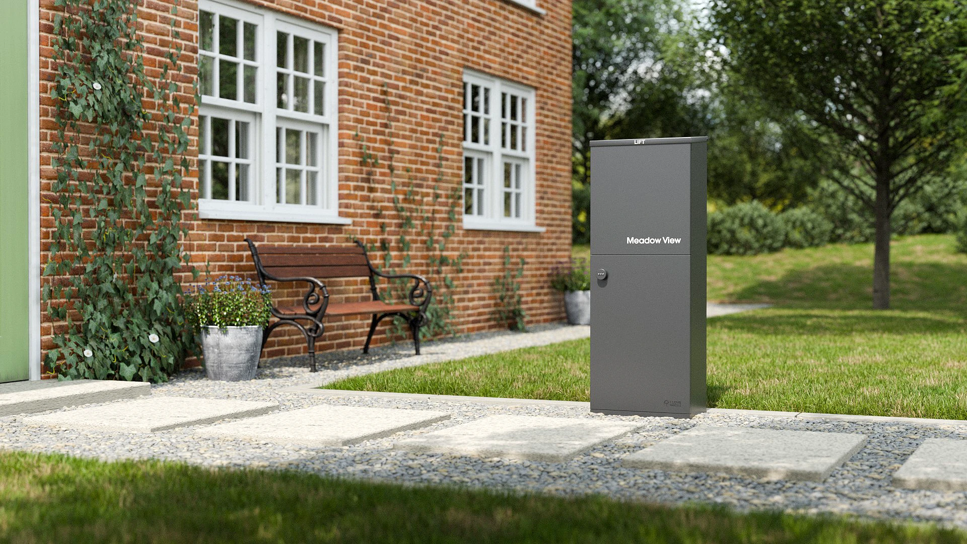 Oslo Lifestyle Rural House Door Front Grey B