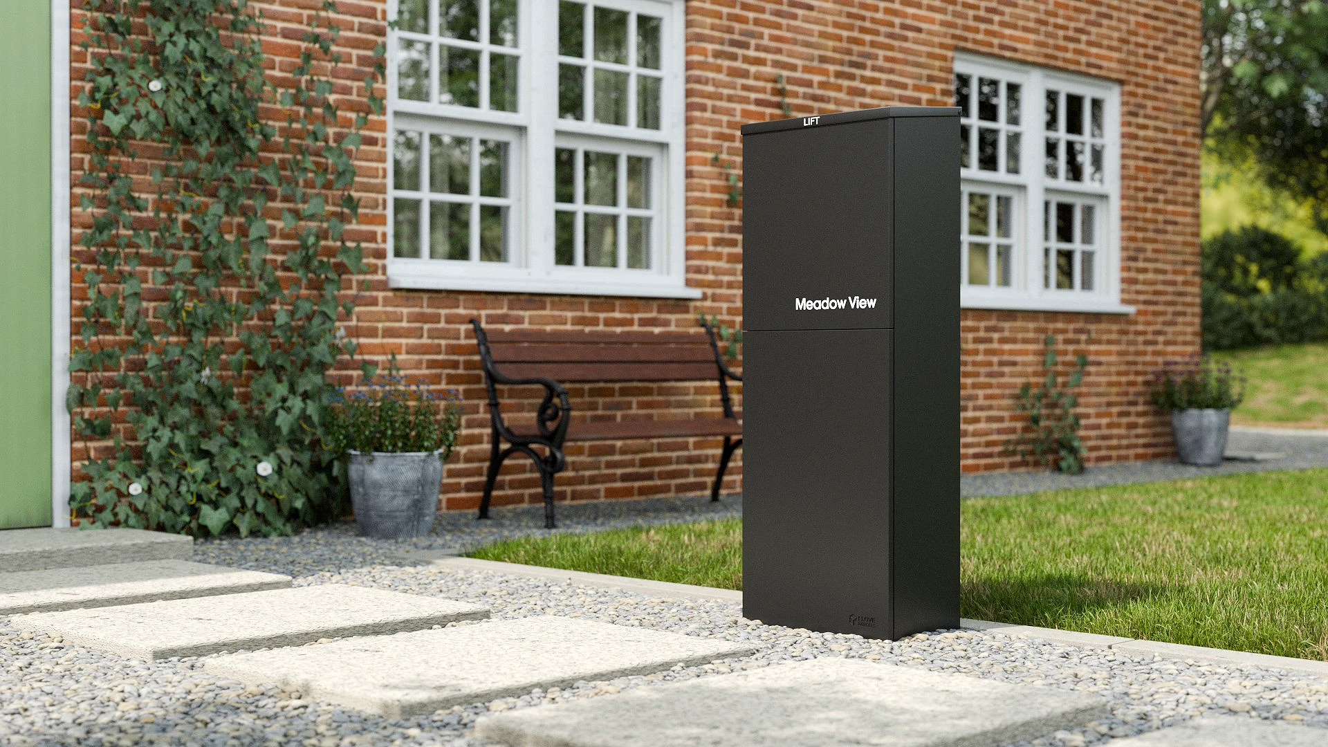 Oslo Lifestyle Rural House Door Rear Black A