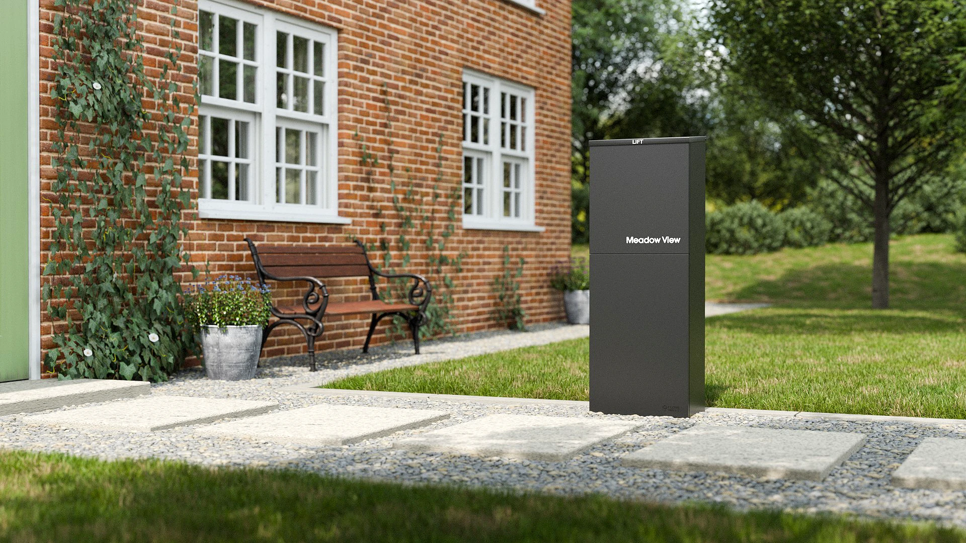 Oslo Lifestyle Rural House Door Rear Black B