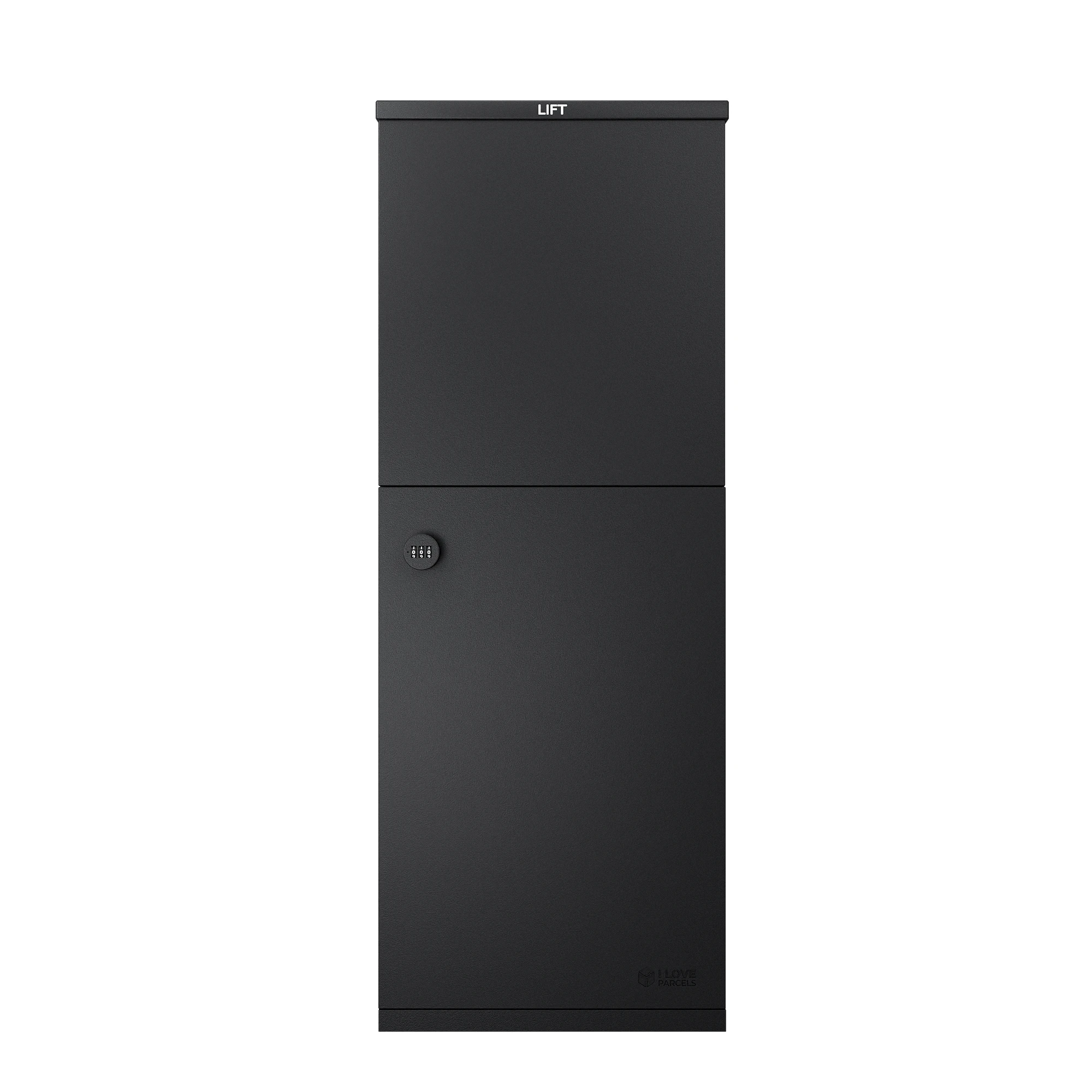 Oslo_ParcelBox_Black_View_A_Front