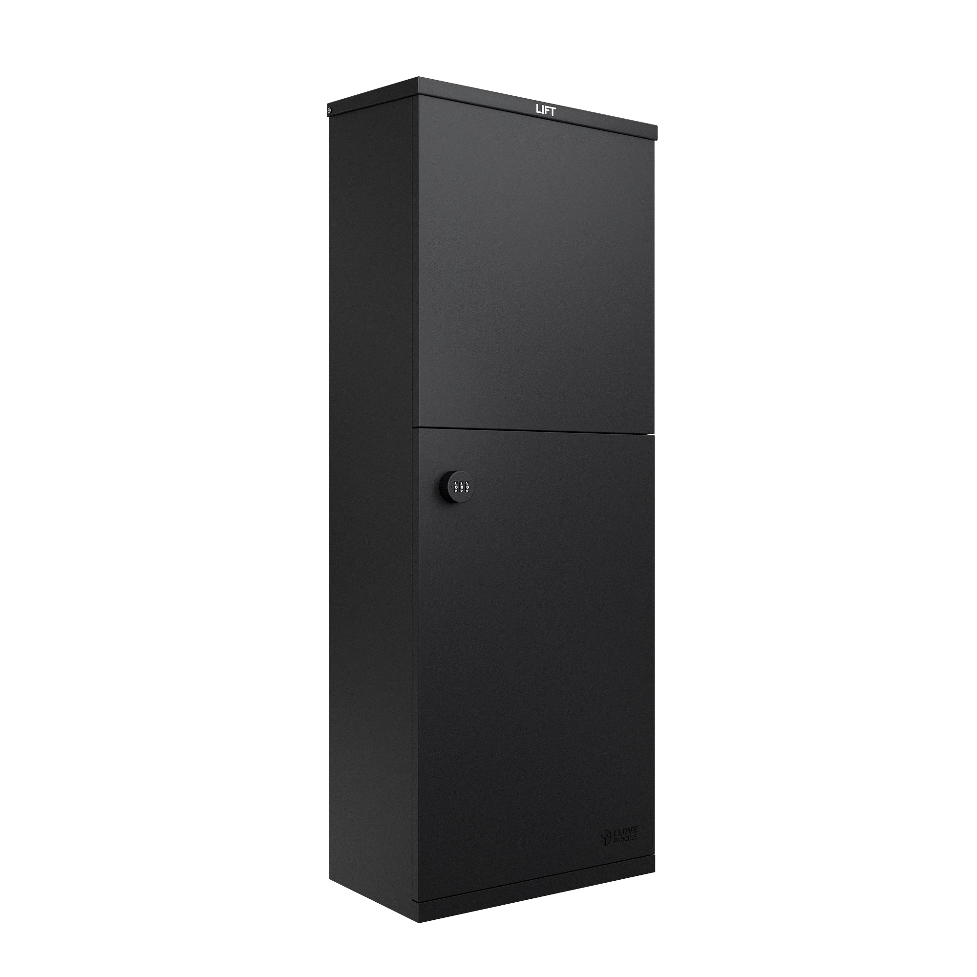 Oslo_ParcelBox_Black_View_B_Front