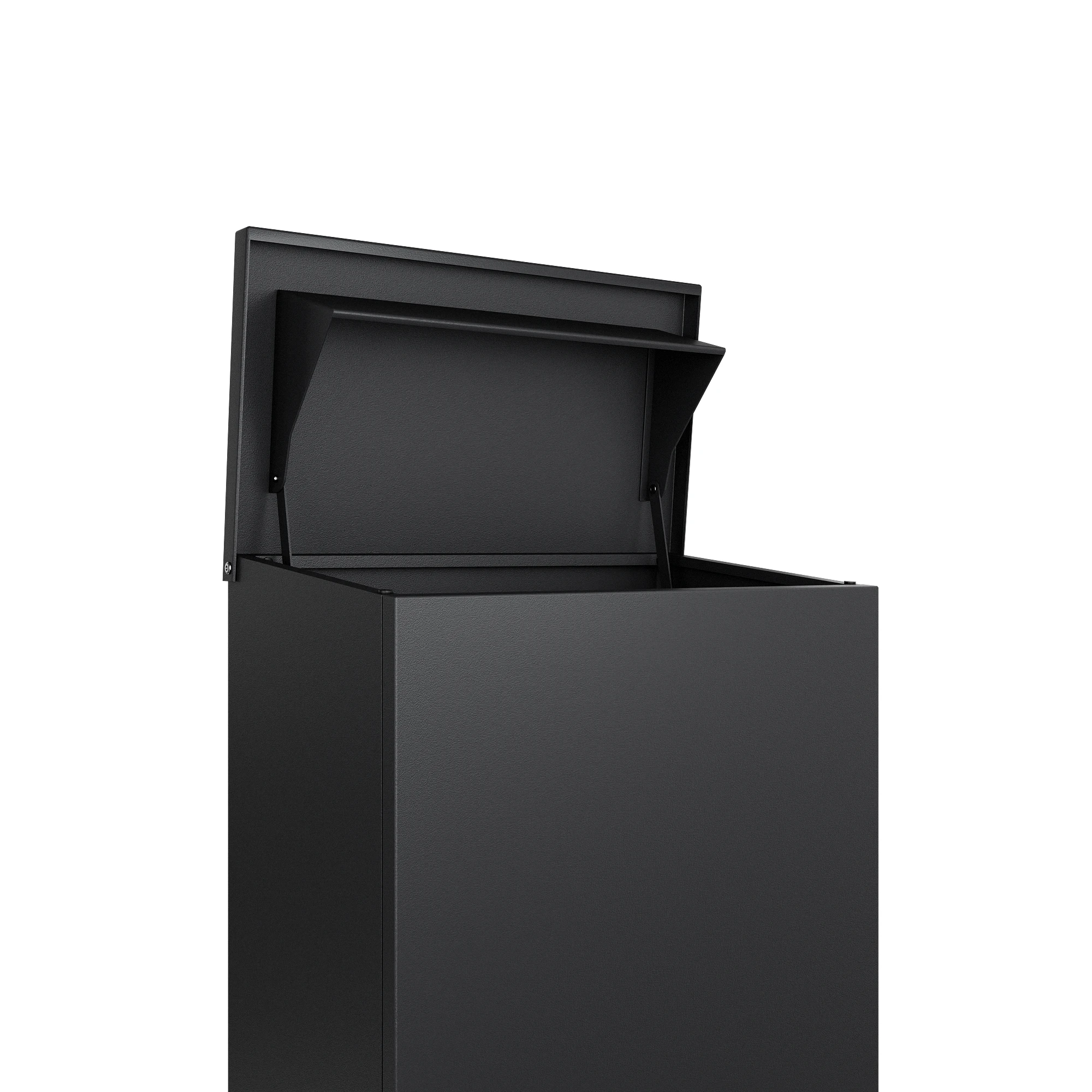 Oslo_ParcelBox_Black_View_C_Front