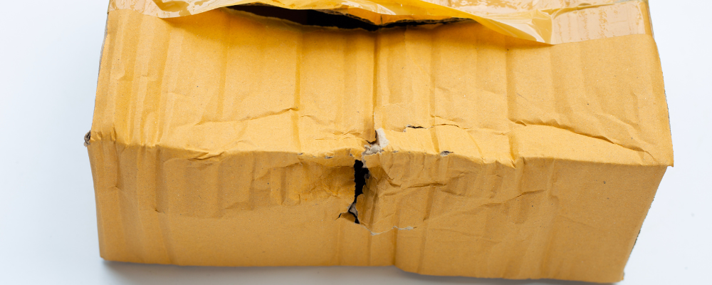 weatherproof parcel box in rain