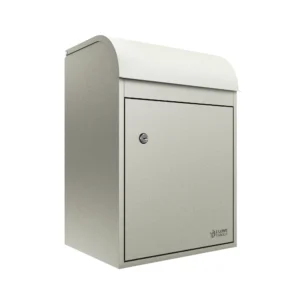 Fulham Medium Front Access Wandmontierbarer Sicherer Paketkasten - Pebble