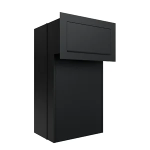 Harrow durch die Wand Tiefe verstellbare Paketbox - Schwarz