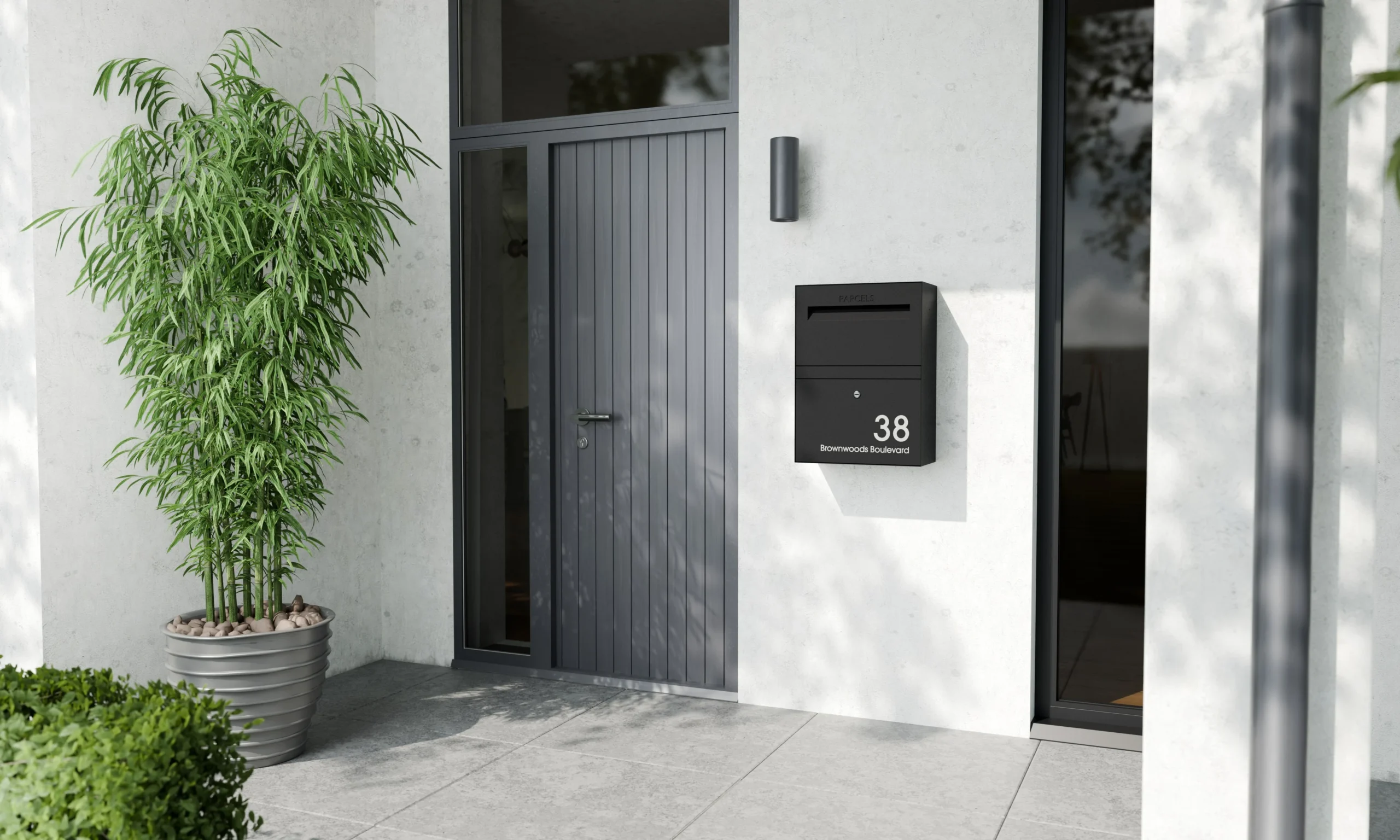 Rome Medium Modern House Black View A