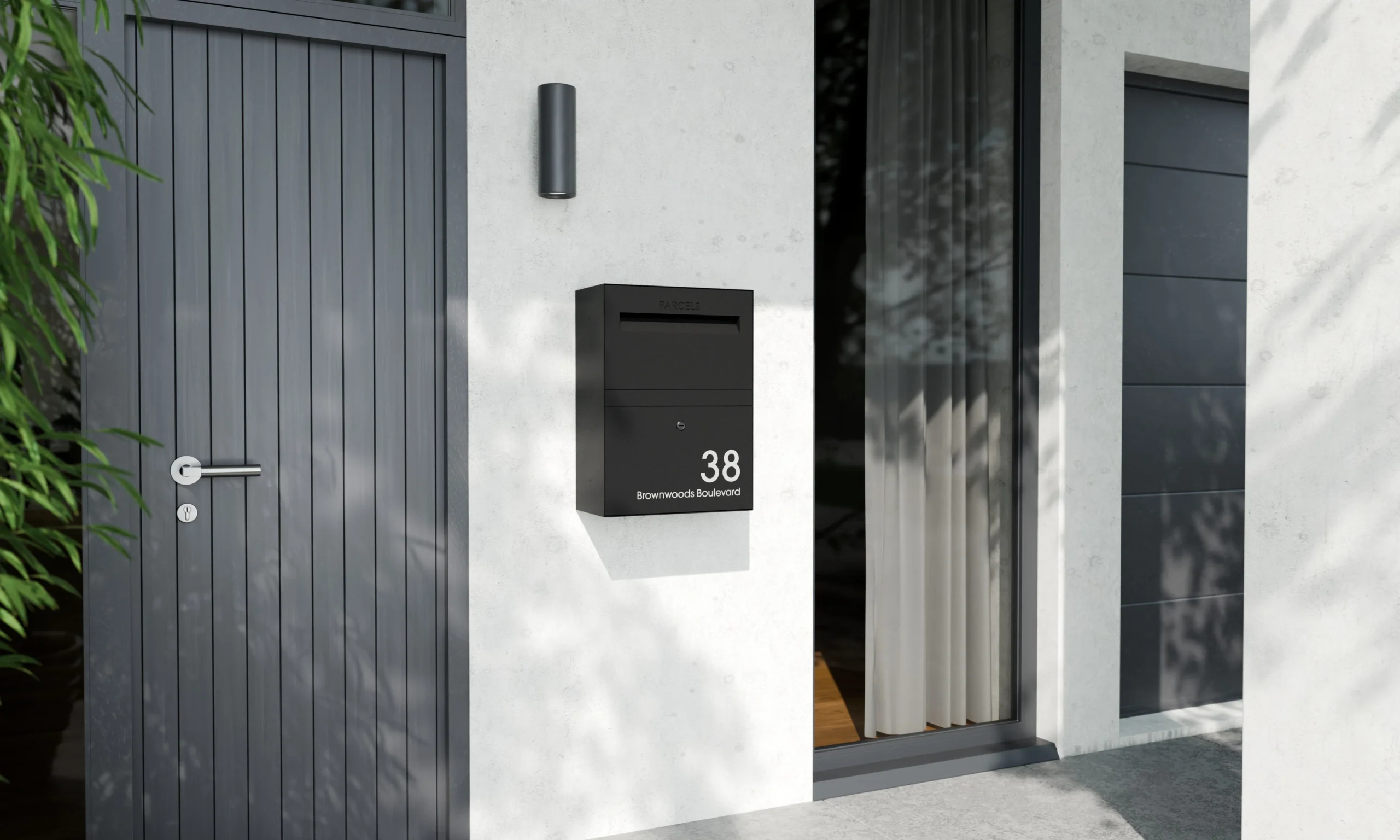 Rome Medium Modern House Black View B