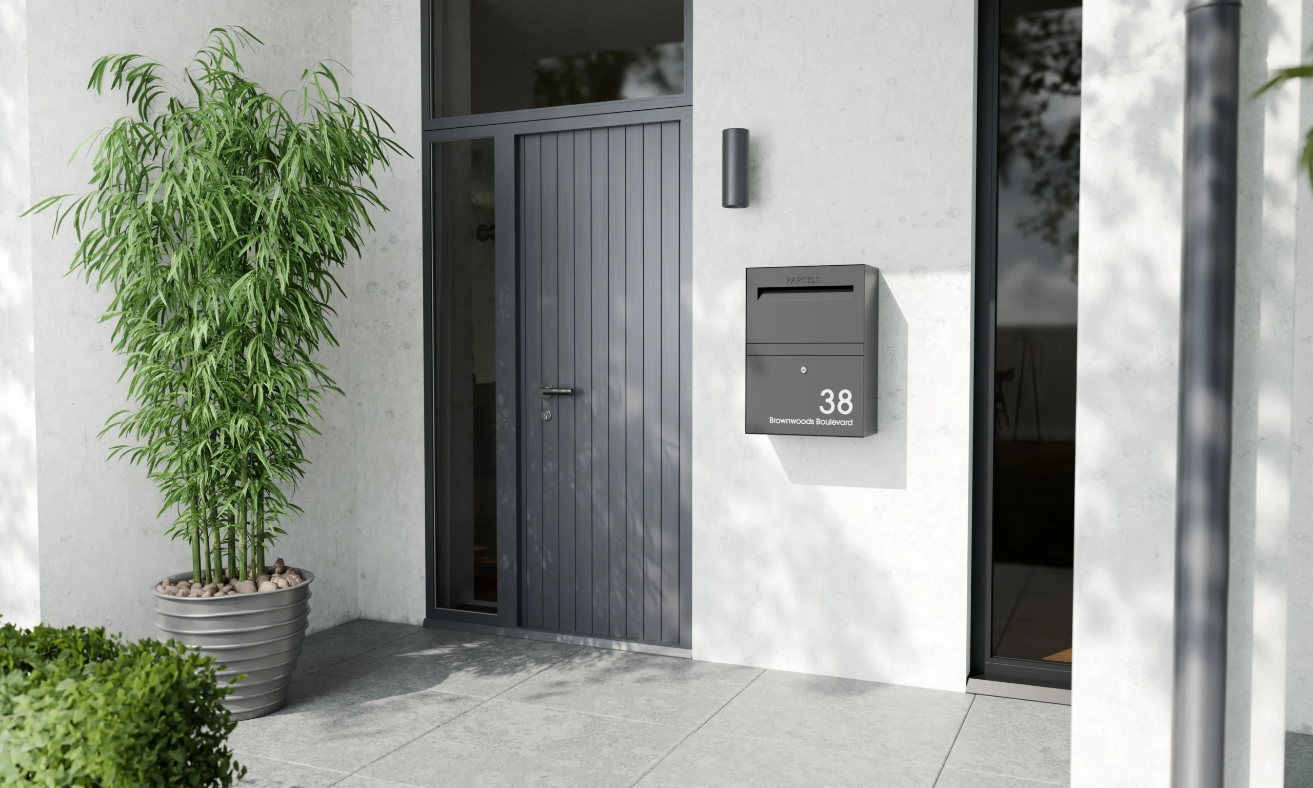 Rome Medium Modern House Grey View A
