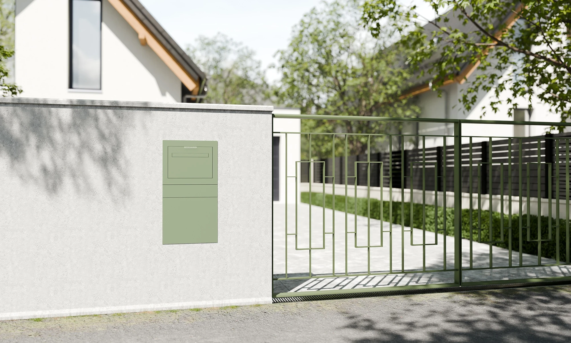 Monaco Modern House Green_B