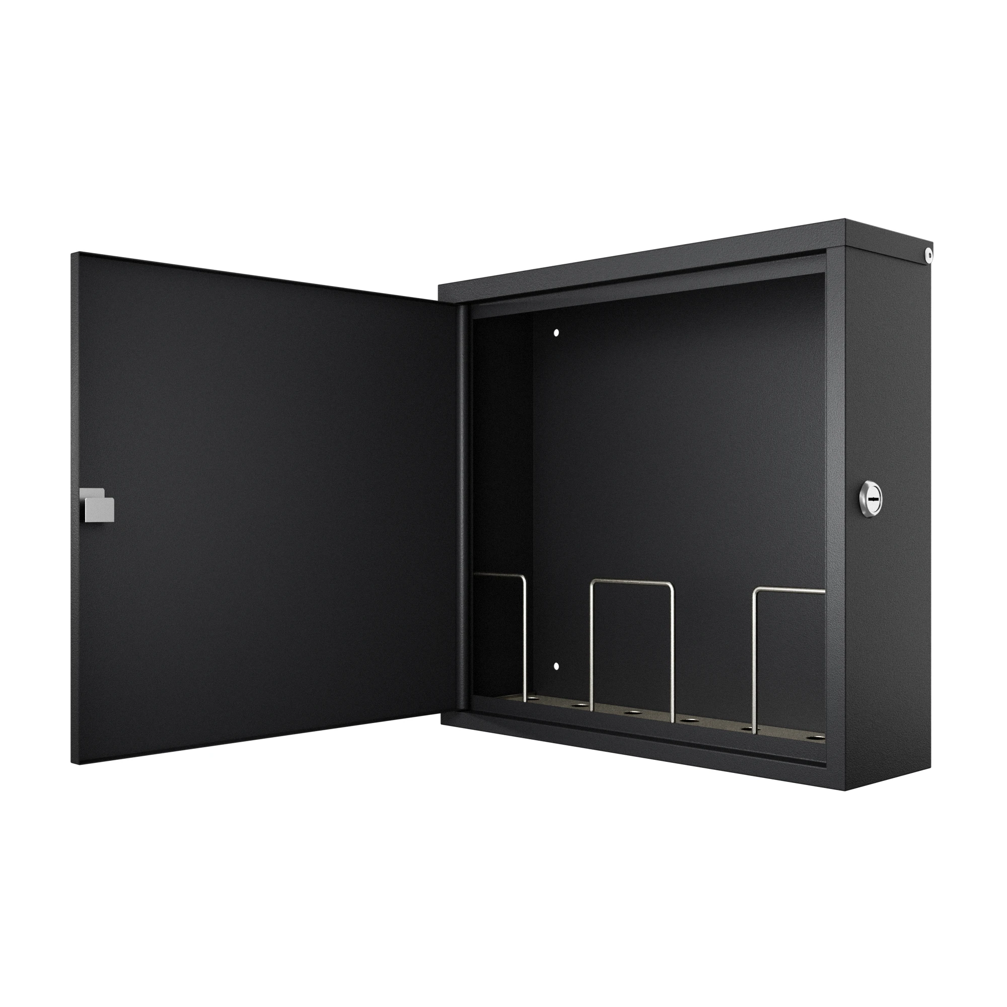 Milan Personalisierter Moderner Wandbriefkasten - Schwarz – Bild 5